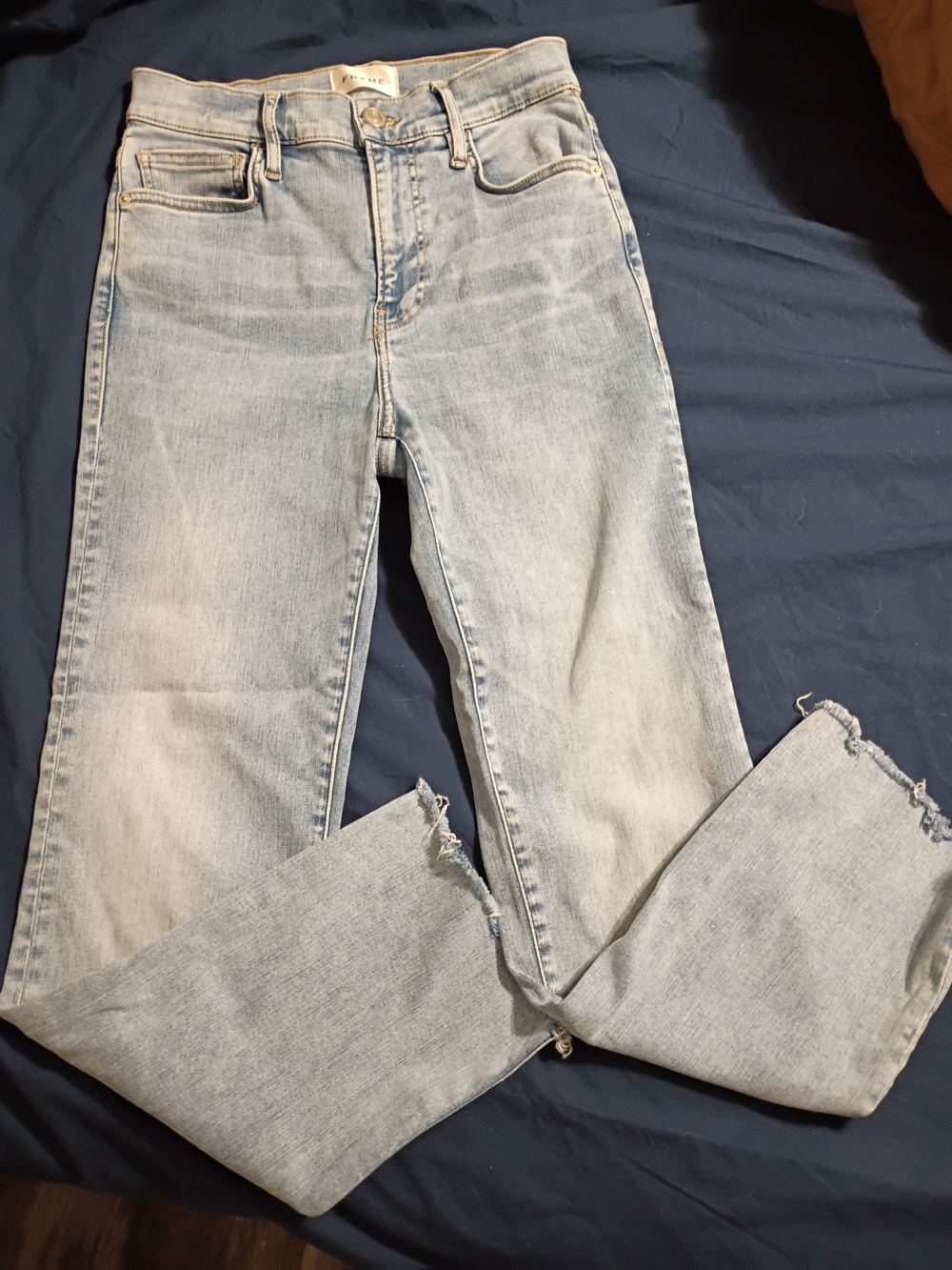 Frame Denim Le High Straight Light Wash Jeans Size 26